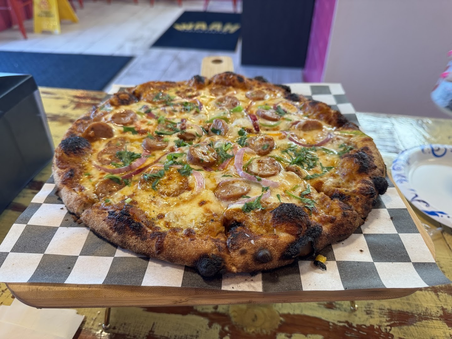 Gongura Chicken Pizza